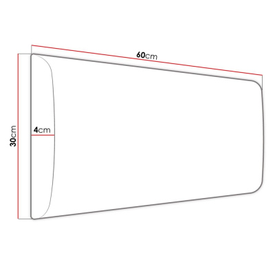 PAG kárpitozott falpanel 60x30 - rózsaszín