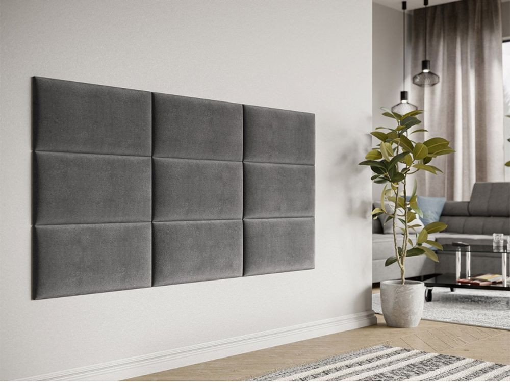 PAG kárpitozott falpanel 60x30 - szürke