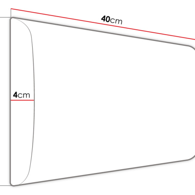 PAG kárpitozott falpanel 40x30 - kék