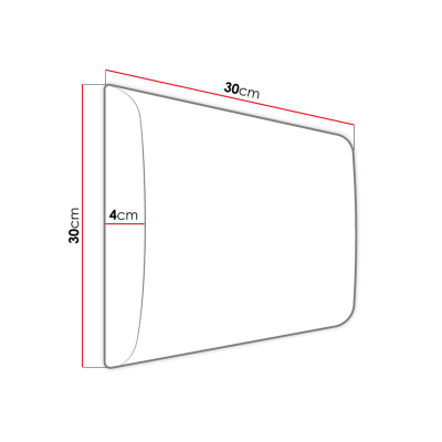 PAG kárpitozott falpanel 30x30 - fekete ökobőr