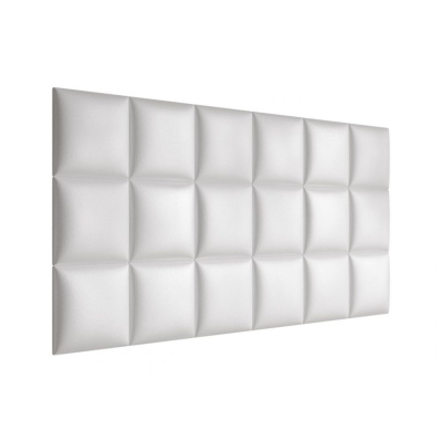 PAG kárpitozott fali panel 30x30 - fehér ökobőr
