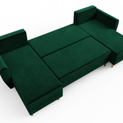 PIVEK U-alakú ülőgarnitúra - zöld