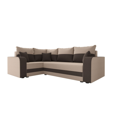 Kényelmes HORTENZIE ülőgarnitúra karfával - barna / sötétbarna
