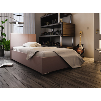 FLEK 6 egyszemélyes ágy 90x200 - rózsaszín