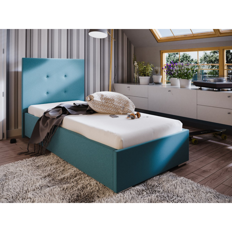 FLEK 1 egyszemélyes ágy 90x200 - kék