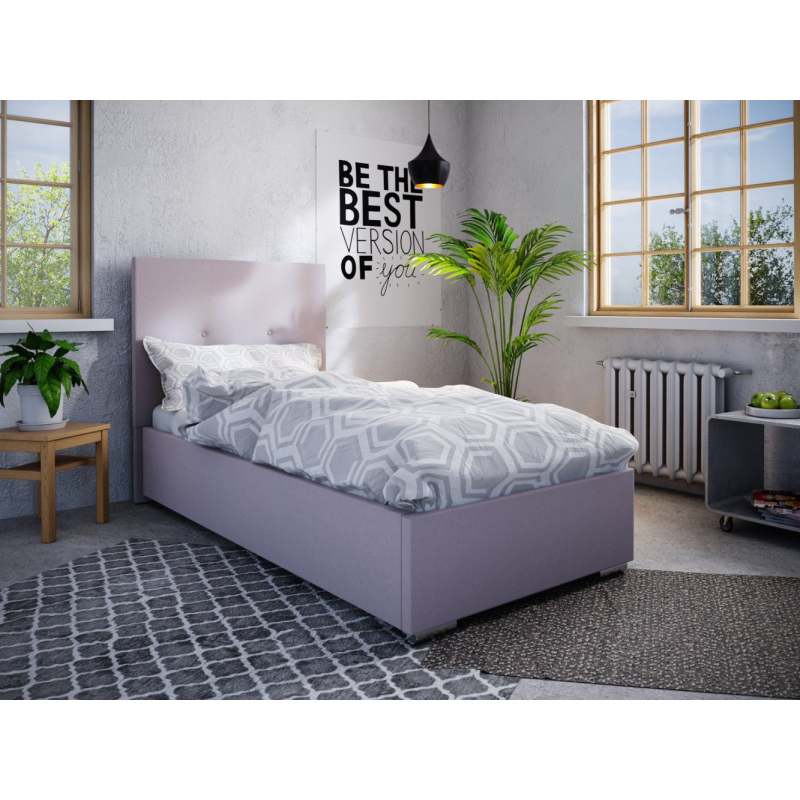 FLEK 2 egyszemélyes ágy 80x200 - rózsaszín
