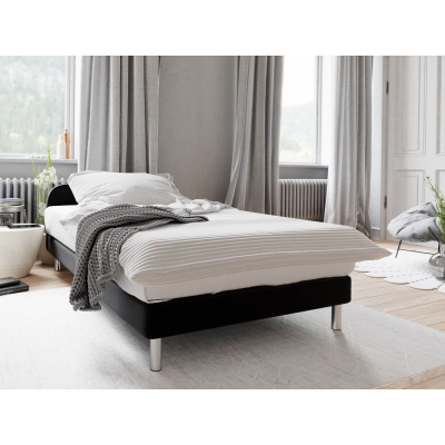 HENRYK 2 ágy a serdülő tinédzsereknek fém lábakkal 90x200 - fekete