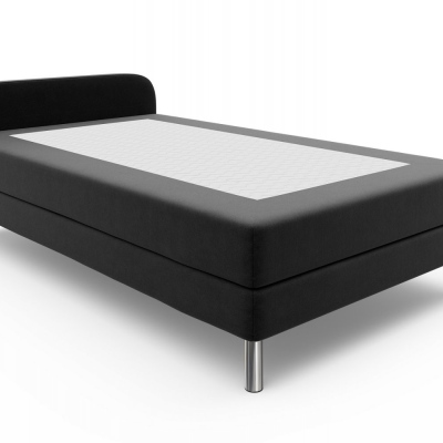 HENRYK 2 ágy a serdülő tinédzsereknek fém lábakkal 90x200 - fekete