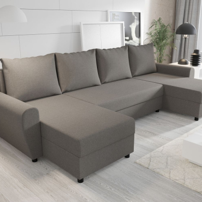 Elegáns kanapégarnitúra az U FLORIANA-hoz - világosszürke