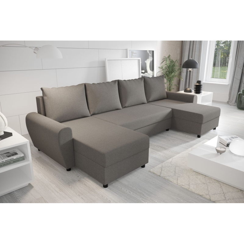 Elegáns kanapégarnitúra az U FLORIANA-hoz - világosszürke