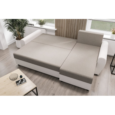 Elegáns kanapégarnitúra FLORIANA - szürke / fekete