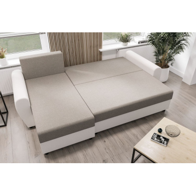 Elegáns kanapégarnitúra FLORIANA - szürke / fekete