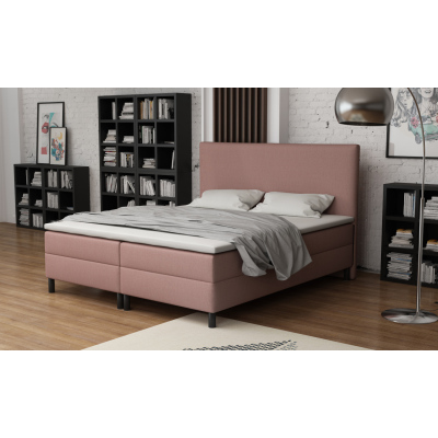 CYRILA boxsprimg ágy 180x200, 12 cm-es lábakkal - rózsaszín