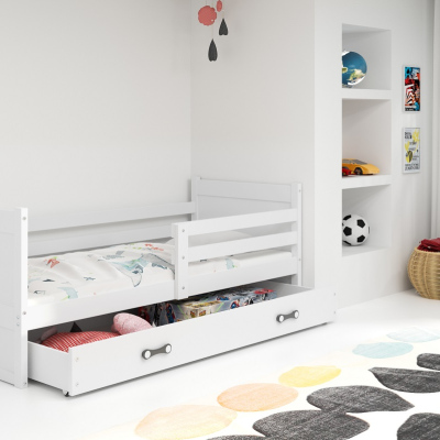 Gyerekágy tárolóhellyel matrac nélkül 90x200 FERGUS - fehér