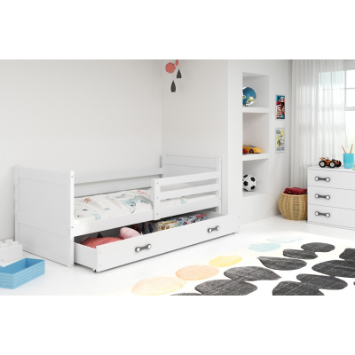 Gyerekágy tárolóhellyel matrac nélkül 90x200 FERGUS - fehér