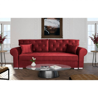 MIRA háromszemélyes kanapé - piros