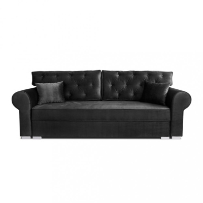 MIRA háromszemélyes kanapé - fekete