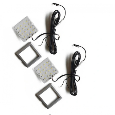 SQUARE 1 LED kétpontos spotlámpa - hideg fehér