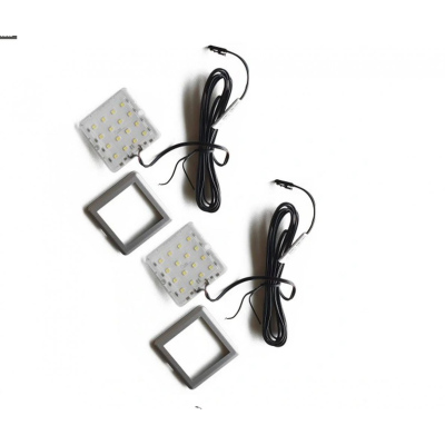 SQUARE 1 LED kétpontos spotlámpa - hideg fehér