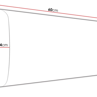 PAG kárpitozott falpanel 60x30 - kék