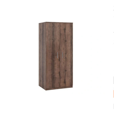 Kétajtós szekrény klasszikus nyitással BRYAN - szélesség 90 cm, kolostori tölgyfa