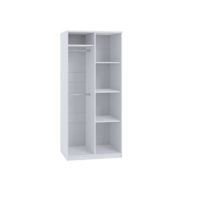 Kétajtós szekrény klasszikus nyitással BRYAN - szélesség 90 cm, kolostori tölgyfa
