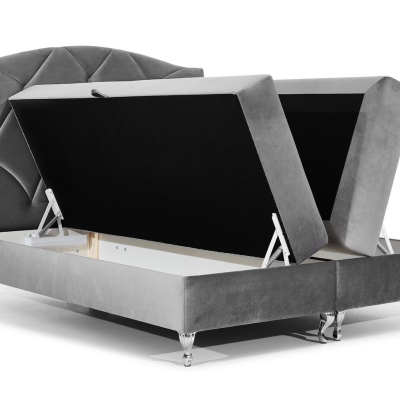 BENITA kontinentális ágy 180x200 - bézs + INGYENES topper