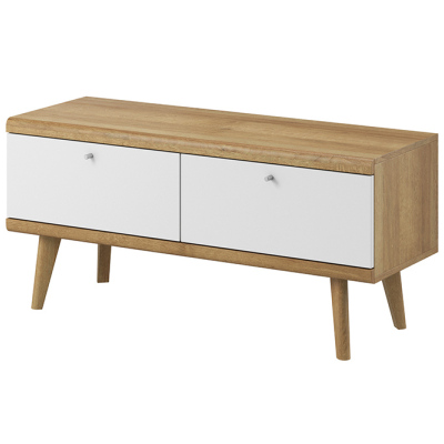 TV állvány 107 cm PAVLIS - riviéra tölgy / fehér