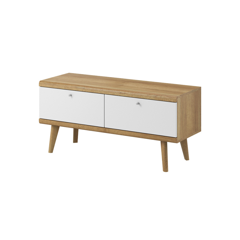 TV állvány 107 cm PAVLIS - riviéra tölgy / fehér