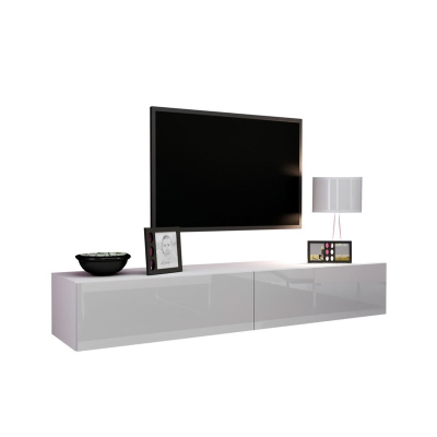 ASHTON TV-asztal 180 - fényes fehér