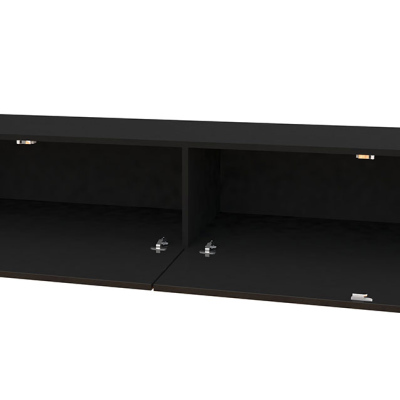 ASHTON 180 TV asztal - csillogó fekete
