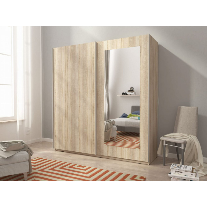 Gardróbszekrény 150 cm MELODY 8 - sonoma tölgyfa