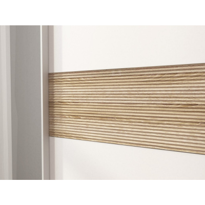 Gardróbszekrény 150 cm MELODY 6 - fehér / sonoma tölgy