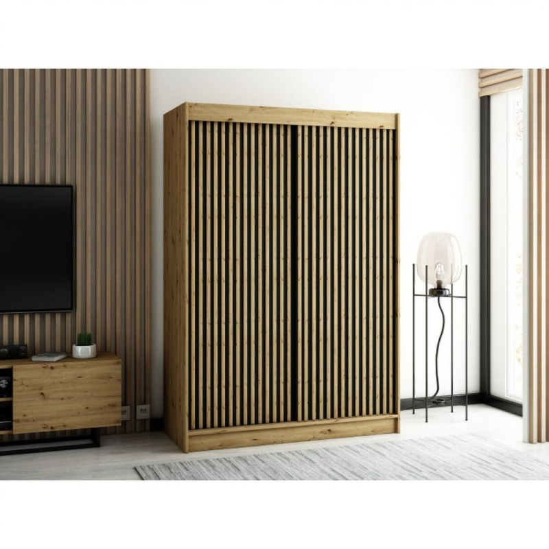 Praktikus gardrób LENOX 1 150 - artisan tölgy / fekete