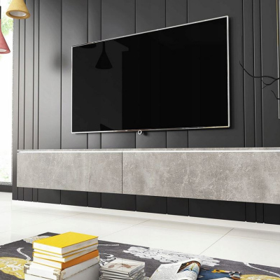 WILLA D TV-szekrény 180 cm LED világítással - beton