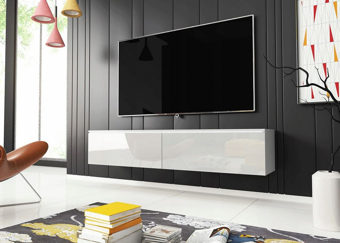 WILLA D TV-szekrény 140 cm - fehér