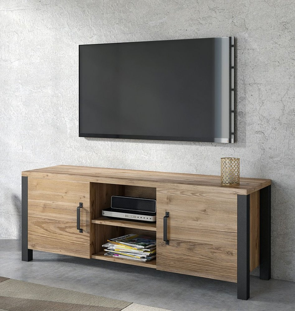 OKAL modern TV-asztal - appenzeller / fekete