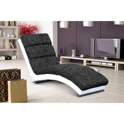 RADAN 1 relax fotel - fehér ökobőr / fekete