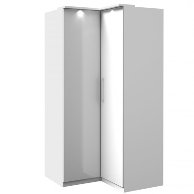 OLIKA sarokszekrény - szélesség 109 cm, fehér