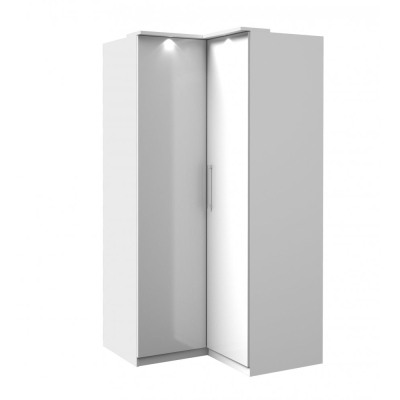 OLIKA sarokszekrény - szélesség 109 cm, fehér