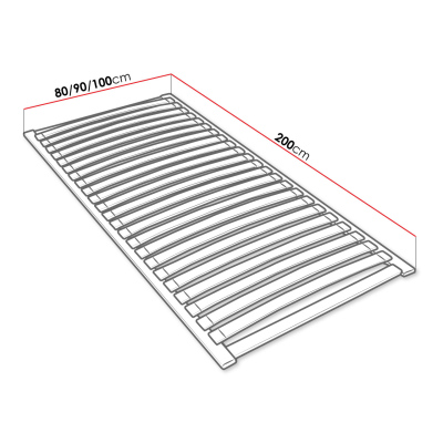 PROVO lamellás ágyrács 90x200