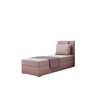 RADMILA boxspring ágy tanulószobába 100x200 - rózsaszín