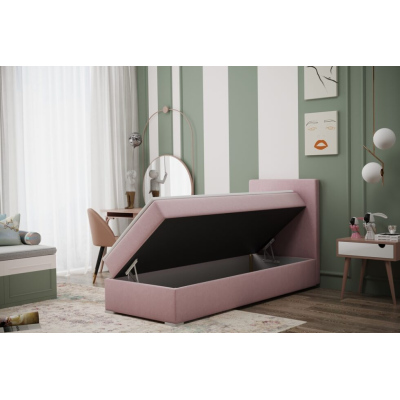RADMILA boxspring ágy tanulószobába 90x200 - rózsaszín