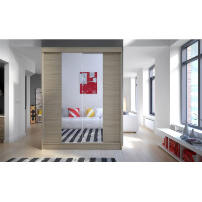 Tükrös gardrób CHANNA 2 - szélesség 150 cm, sonoma