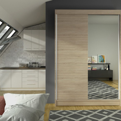 Modern LINH 1 gardróbszekrény - szélesség 120 cm, sonoma