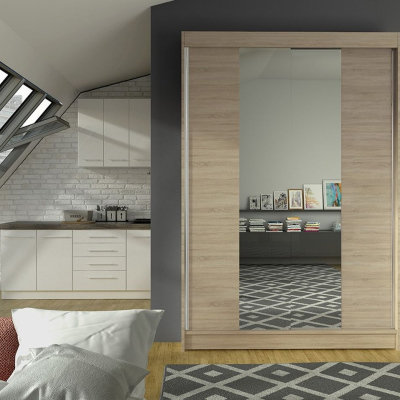 Modern LINH 2 gardróbszekrény - szélesség 120 cm, sonoma
