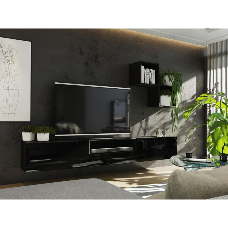 Modern nappali fal BRADT 35 - fekete