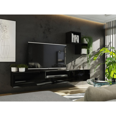 Modern nappali fal BRADT 35 - fekete