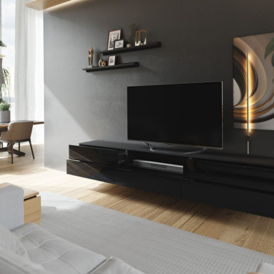 Modern nappali fal BRADT 28 - fekete