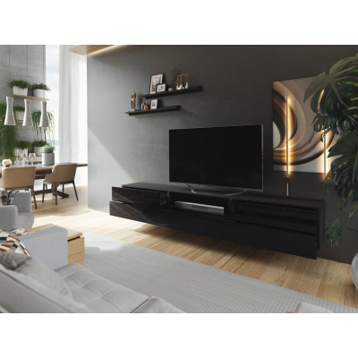 Modern nappali fal BRADT 28 - fekete